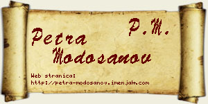 Petra Modošanov vizit kartica